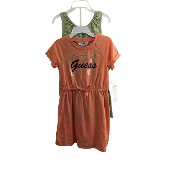 GUESS GIRLS SET OF 2, DRESS &ROMPER SZ 5 NEW WITH TAG